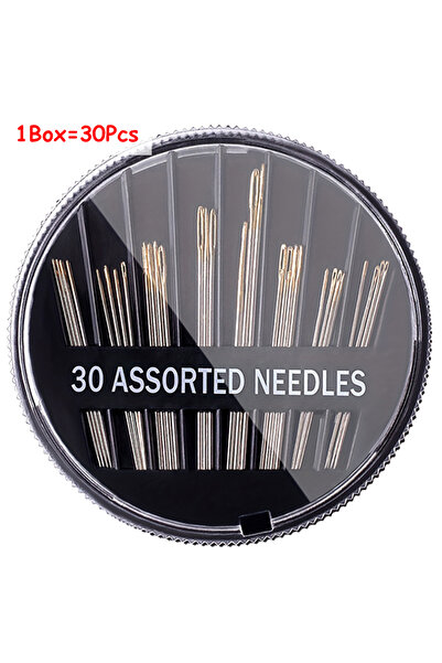 Choice 30 قطعة (علبة واحدة) من 30 إلى 120 قطعة من إبر الخياطة اليدوية السوداء...