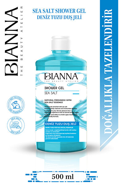 Bianna Deniz Tuzu Özlü Tüm Cilt Tipleri İçin Doğal Ferahlık Veren Vücut Duş J...