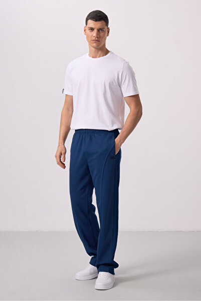 TOMMY LIFE بنطال بارليمنت سطحي منسوج بمقاس قياسي للرجال - 82171