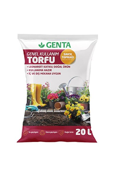 Genta Genel Kullanım Torfu Saksı Toprağı 20 Litre