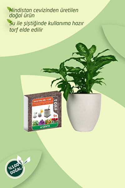 Genta Cocopeat Sıkıştırılmış Torf 5 Lt
