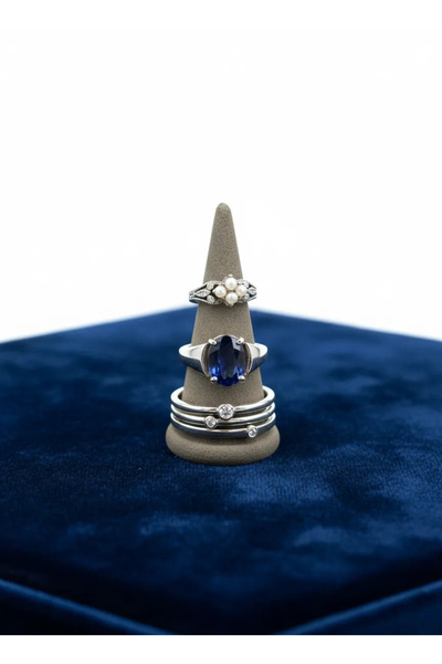 MeGass Dekor الإنتاج المحلي من جلد الغزال لون القهوة الحليبية 7 سم ملحق عرض حلقة