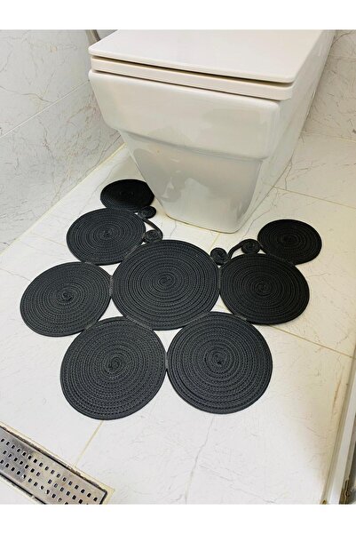 ModaCardin Covoraș cu două fețe din iută și paie - Covoraș pentru baie și toa...