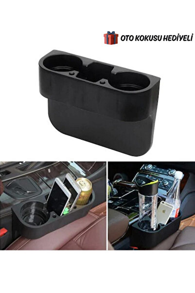 Autowise Car Seat Side and Back Cup Holder Auto Cup Holder Black