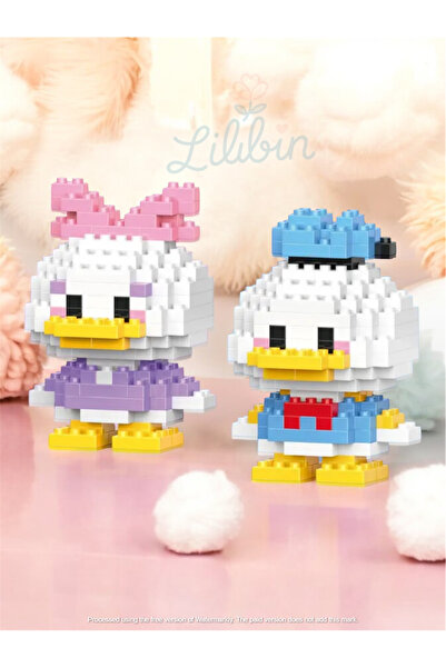 Lilibin Bricks Donald Ve Daisy Ördek 2'li Seti 3D Yapboz Puzzle Hediyelik