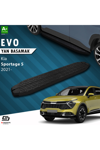 S Dizayn S-Dizayn Kia Sportage 5 Evo Siyah Yan Basamak 173 Cm 2021 Üzeri A+ K...