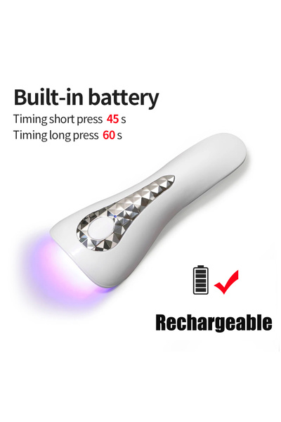 choice2 مصباح DUTRIEUX USB أبيض-2 LINMANDA محمول باليد يعمل بالأشعة فوق البنف...