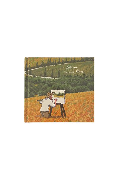 VERA SANAT Selvi Ağaçlı Buğday Tarlası Sketch Book Sert Kapak Ciltli 14x15 cm...