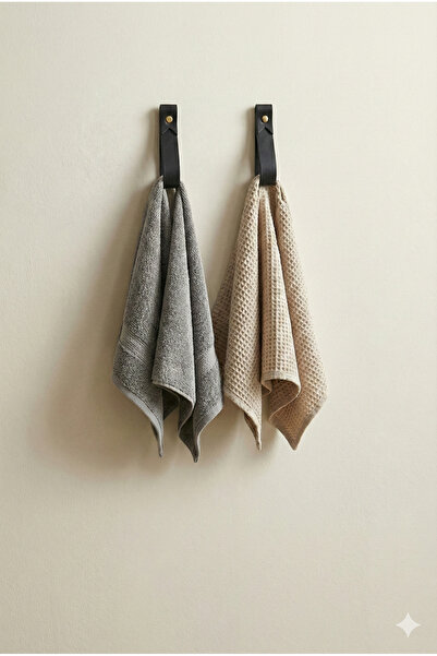 Furminator 2'li Set Deri Duvar Askısı: Banyo El Havlusu ve Mutfak Bezi İçin O...