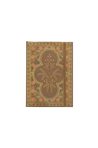 VERA SANAT Çiçek Desenleri Kırmızı Sketch Book Sert Kapak Ciltli A5 160 gr 50 yp