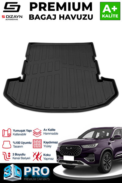 S Dizayn S-Dizayn Chery Tiggo 8 Pro 3D Pro Bagaj Havuzu 2022 Üzeri A+ Kalite ...