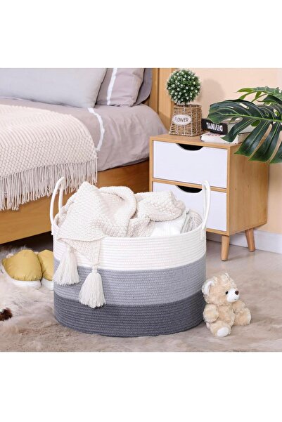 ModaCardin Καλάθι από γιούτα και ψάθινο - Μπάνιο, βρώμικο και καλάθι παιχνιδι...