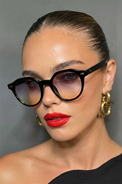 Eyesofia Pentini Unisex Black Smoked Sunglasses