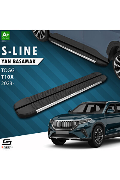 S Dizayn S-Dizayn TOGG T10X S-Line Krom Yan Basamak 203 Cm 2023 Üzeri A+ Kali...