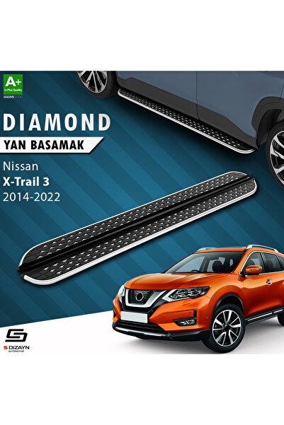 S Dizayn S-Dizayn Nissan X-Trail T32 Diamond Krom Yan Basamak 183 Cm 2014-202...