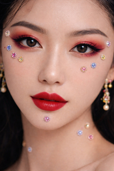 TAKIŞTIR Vücut Ve Yüz Taşı/ Karışık Renk Taşlı Sticker kına nişan yüz süsleme