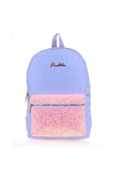 KAUKKO K1521 Brıght Sırt Çantası Taşlı Floral Mavi