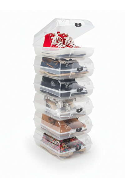 Perodia Şeffaf Ayakkabı Saklama Kutusu 5'li Bot Kutusu