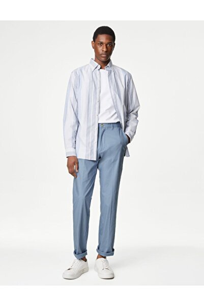 Marks & Spencer Regular Fit Keten Chino Pantolon