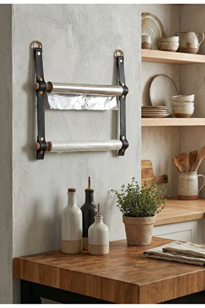 Bundera Tezgah Üstü Folyoluk Streçlik Ve Kağıt Havluluk Düzenleyici Mutfak Or...