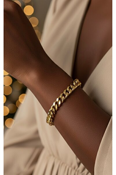 İNN JEWELLERY Çelik Bileklik Kararmaz Kalın Zincir Figürlü (2 Yıl İthalatçı G...