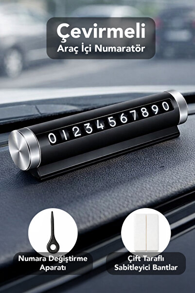 mimtec Çevirmeli Araç İçi Telefon Numaratörü - Alüminyum Kasa Torpido Üstü Ar...