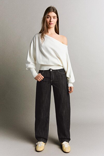 Bershka Düşük bel baggy fit barrel fit jean