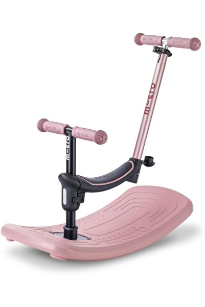 Micro Mini Deluxe Rock & Go LED Dusty Rose | Deluxe Rock Scooter for Kids | K...