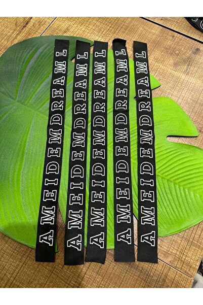 Gönülden Tasarım 5 bucăți de panglici scrise pentru cusut, 37x3 cm