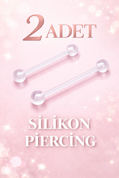 Sacce Scarves&Accessories Antialerjik Şeffaf Silikon Nipple Piercing Meme Ucu...