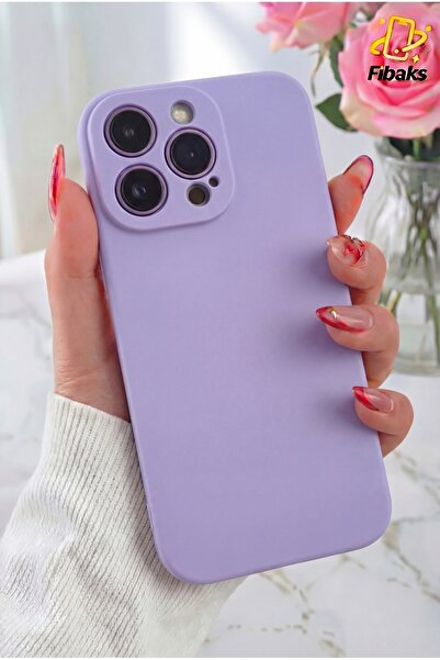 Fibaks iPhone 12 Pro Max Kılıf Lansman Kadife Kamera Korumalı Yumuşak Silikon