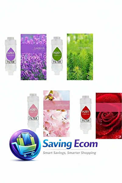 H2O COOL H 201 عبوة من 4 فلاتر لرأس الدش بفيتامين سي (اللافندر، الورد، التوت ...