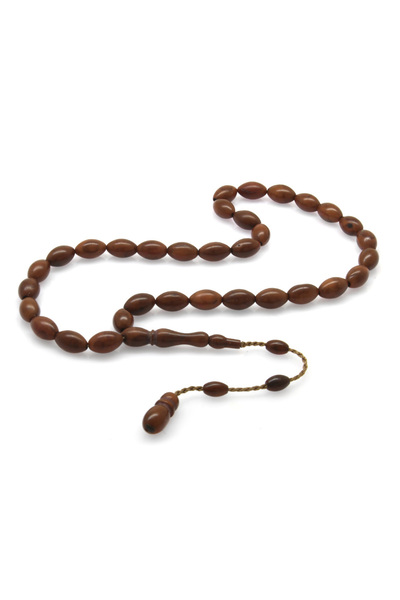 Tesbihane Systemed Dark Color Barley Cut Kuka Rosary