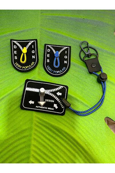 Gönülden Tasarım 4 bucăți Aplicație de cusut cu fermoar 7x5 cm