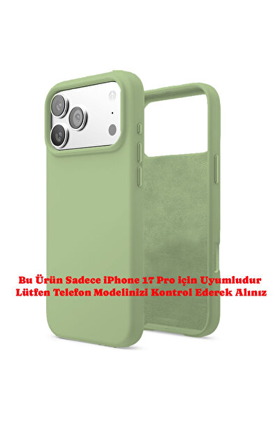 Merwish Apple Iphone 17 Pro Uyumlu Içi Kadife Lansman Silikon Kılıf Kapak