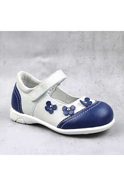 tino Lightweight children's shoes, decorated with flowers, made of natural le...
