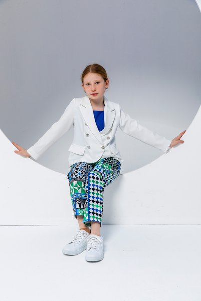 incity Girl's Stylish Button Detailed Blazer Jacket-New Season