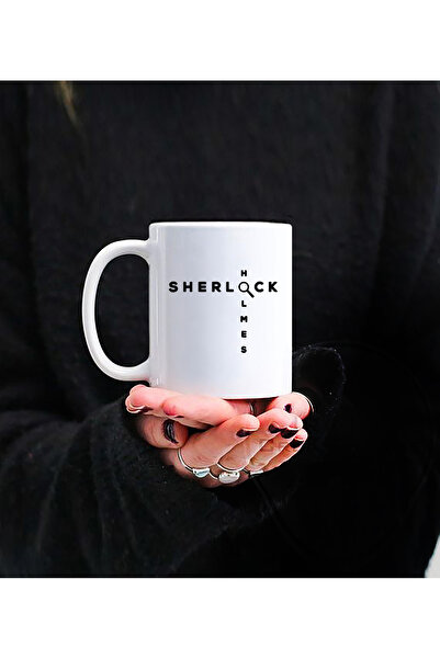 Darkia كوب من البورسلين بتصميم مكتوب عليه شيرلوك هولمز مطبوع هدية