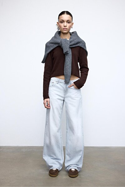 Stradivarius D91 low-rise wide-leg Jeans