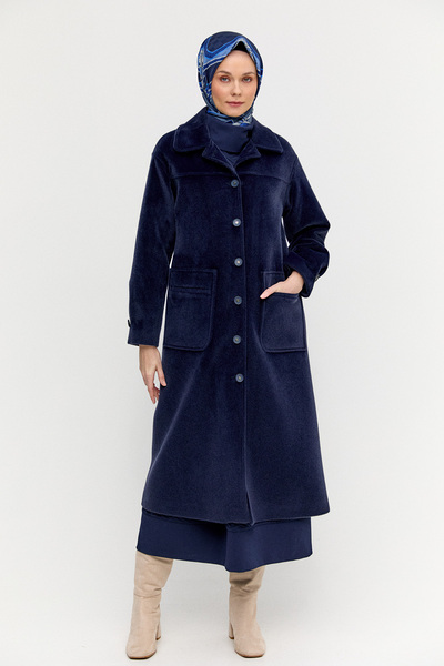 Setrms Kaşe Bebe Yaka Kaban