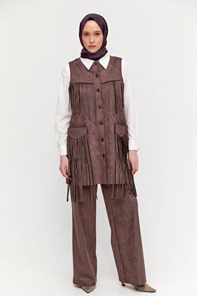 Setrms Süet Boru Paça Pantolon