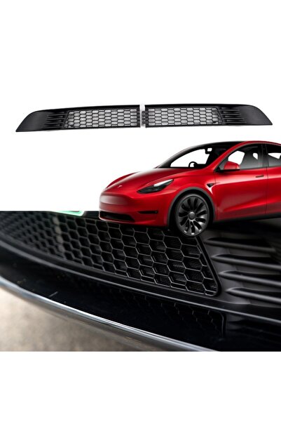 TESLA Model Y Ön Tampon Orta Izgara - Mat Siyah