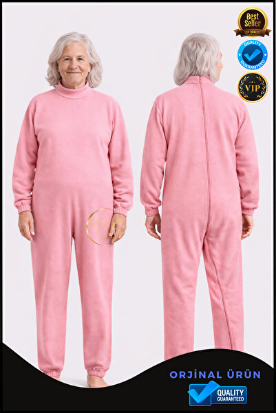 Overpet Demans & Hasta Tulumu | Çıkarmayı Önleyen Arkadan Fermuarlı Tek Parça...