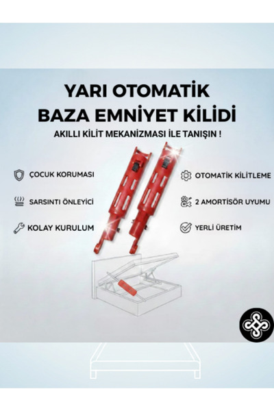 Bay Onay Yarı Otomatik Baza Kilidi (Tek Adet) – Sağ / Sol Uyumlu – Güçlü ve G...