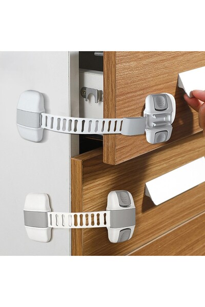 OEM Blocator flexibil de siguranță pentru copii, pentru dulapuri și sertare, gri