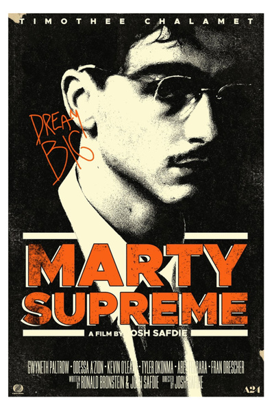 Taranist Kağıt Poster - Marty Supreme Timothee Chalamet - Retro Kültür Posteri
