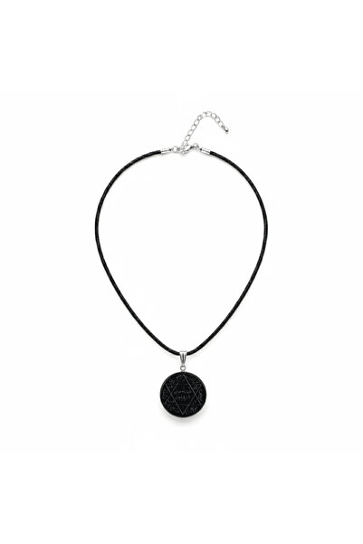 Tesbihane Erkek Akik Doğaltaş Cevşen Kolye - Mührü Süleyman ve Duası Yazılı -...