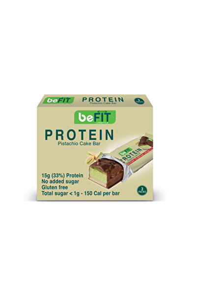 BEFIT LIFESTYLE ألواح كيك الفستق بالبروتين من بي فيت، 3 × 45 غرام