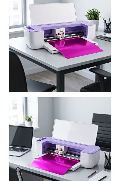 Baskı Madeni BmPlotter Çift Bıçak Elektronik Kesim Cihazı (30cm Beyaz)