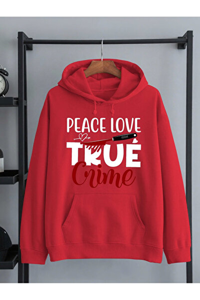 ELAN WEAR True Printed Kangaroo Pocket Cotton Hooded Long Sleeve Hoodie Sweat...